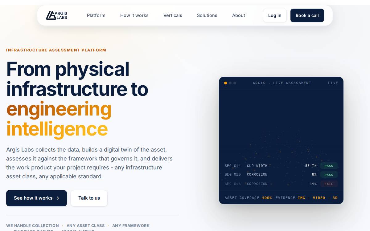 Argis Labs website preview