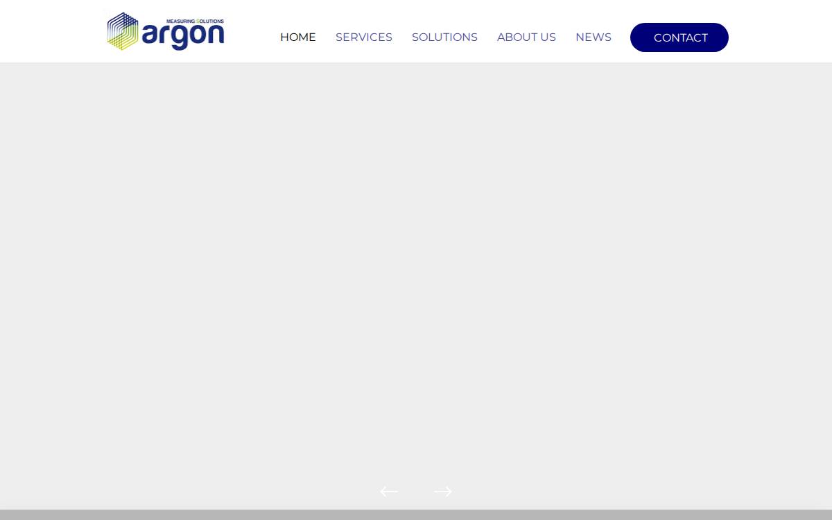 Argon Measuring Solutions website preview