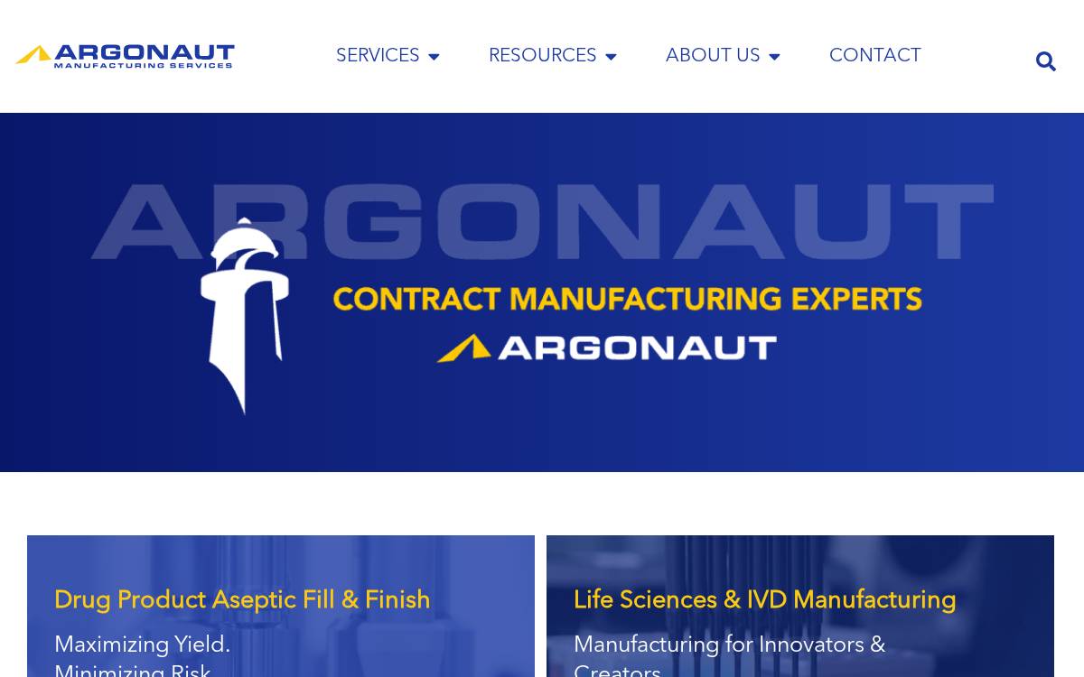 Argonautms website preview
