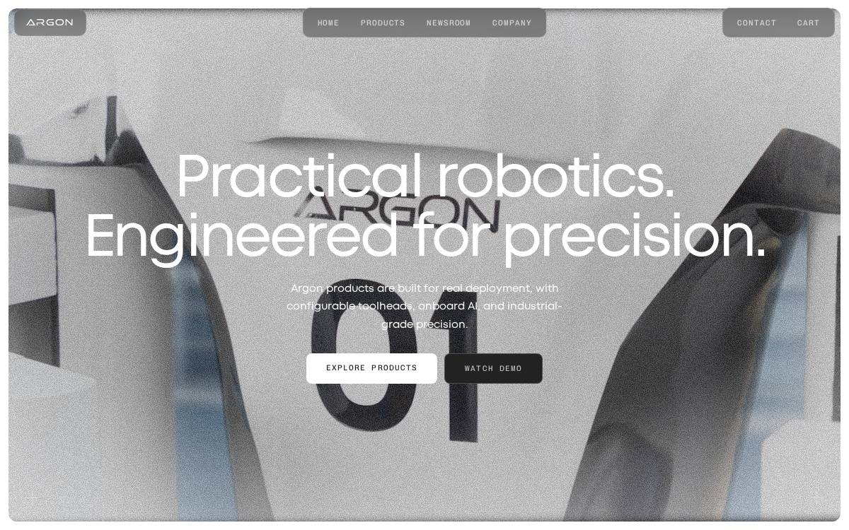 Argonmech website preview