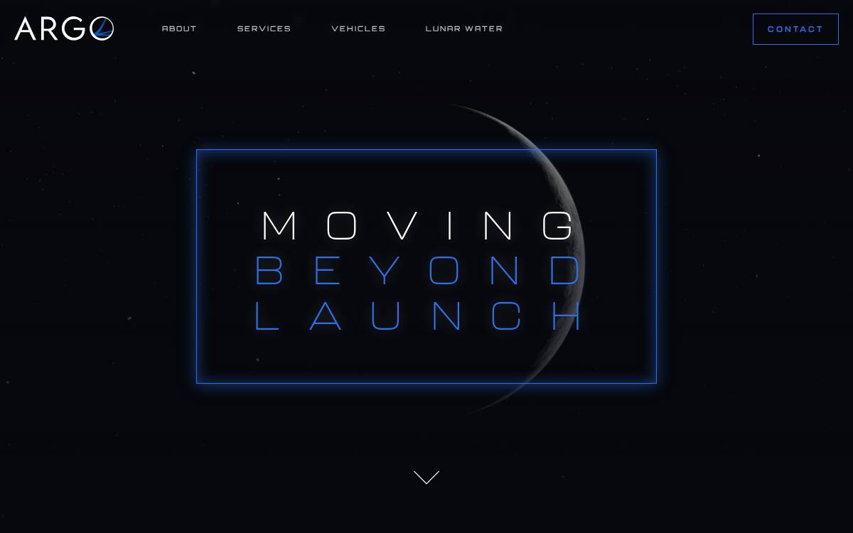Argo Space website preview