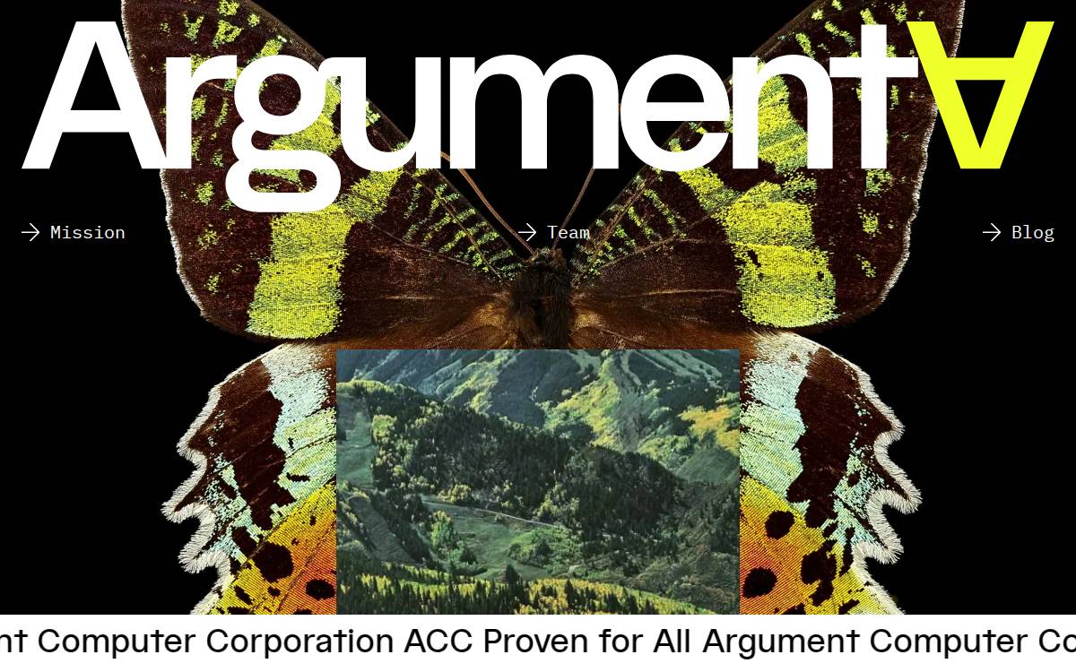 Argument Computer Corporation website preview