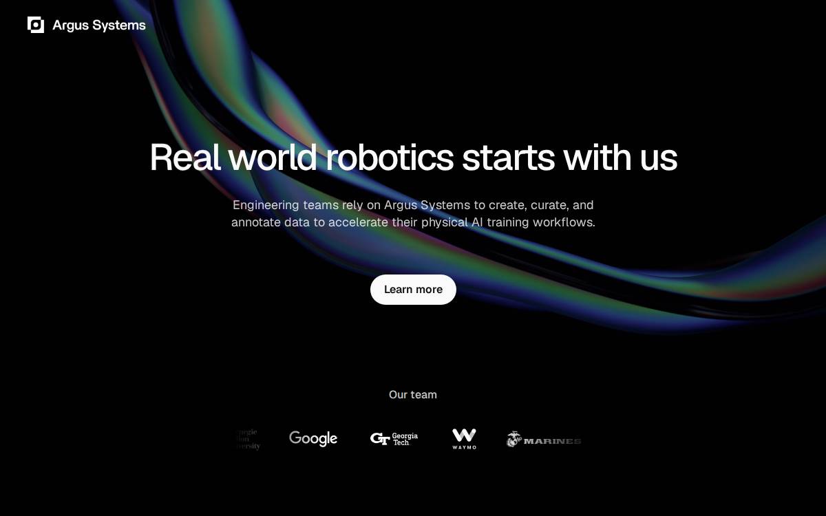 Argus website preview