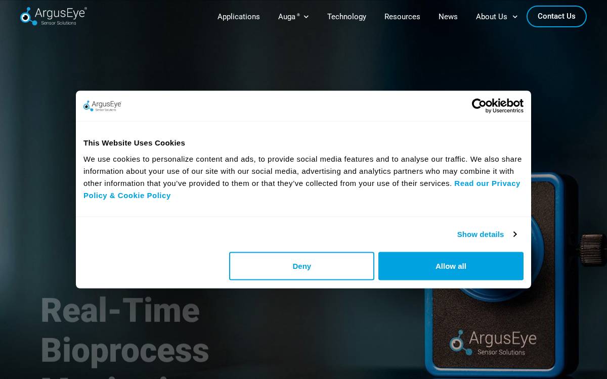 Arguseye website preview