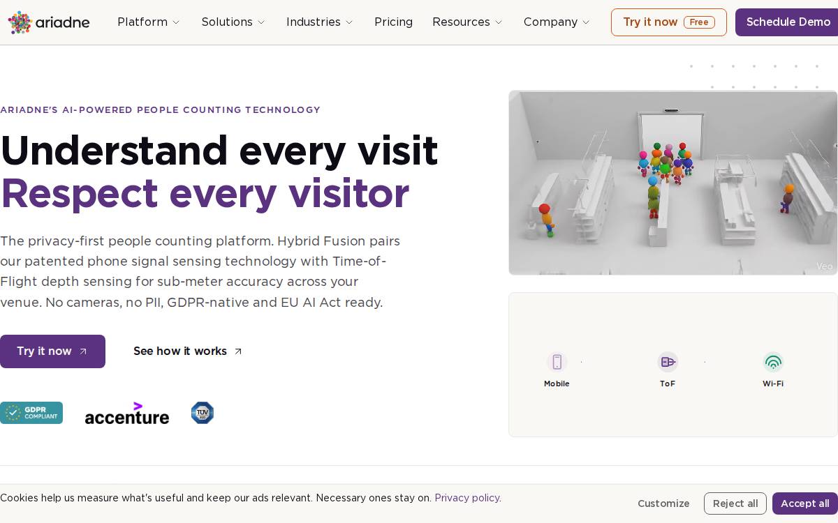 Ariadne website preview