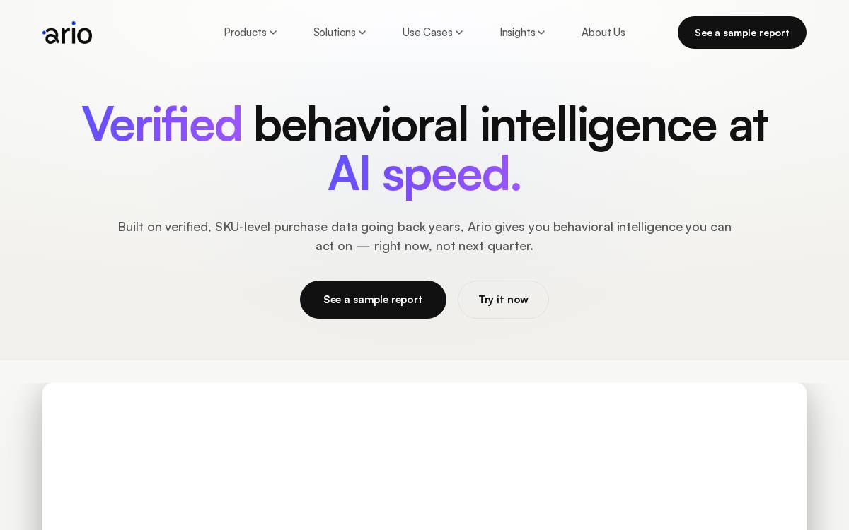 Ariodata website preview