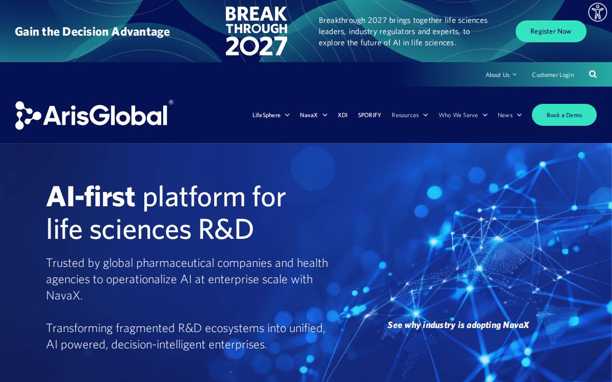 ArisGlobal website preview