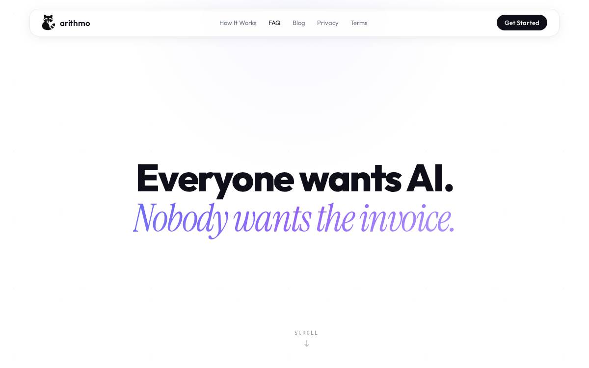 ARITHMO website preview