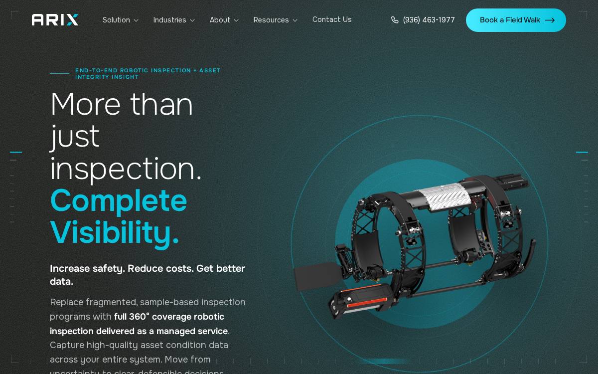 ARIX Technologies website preview