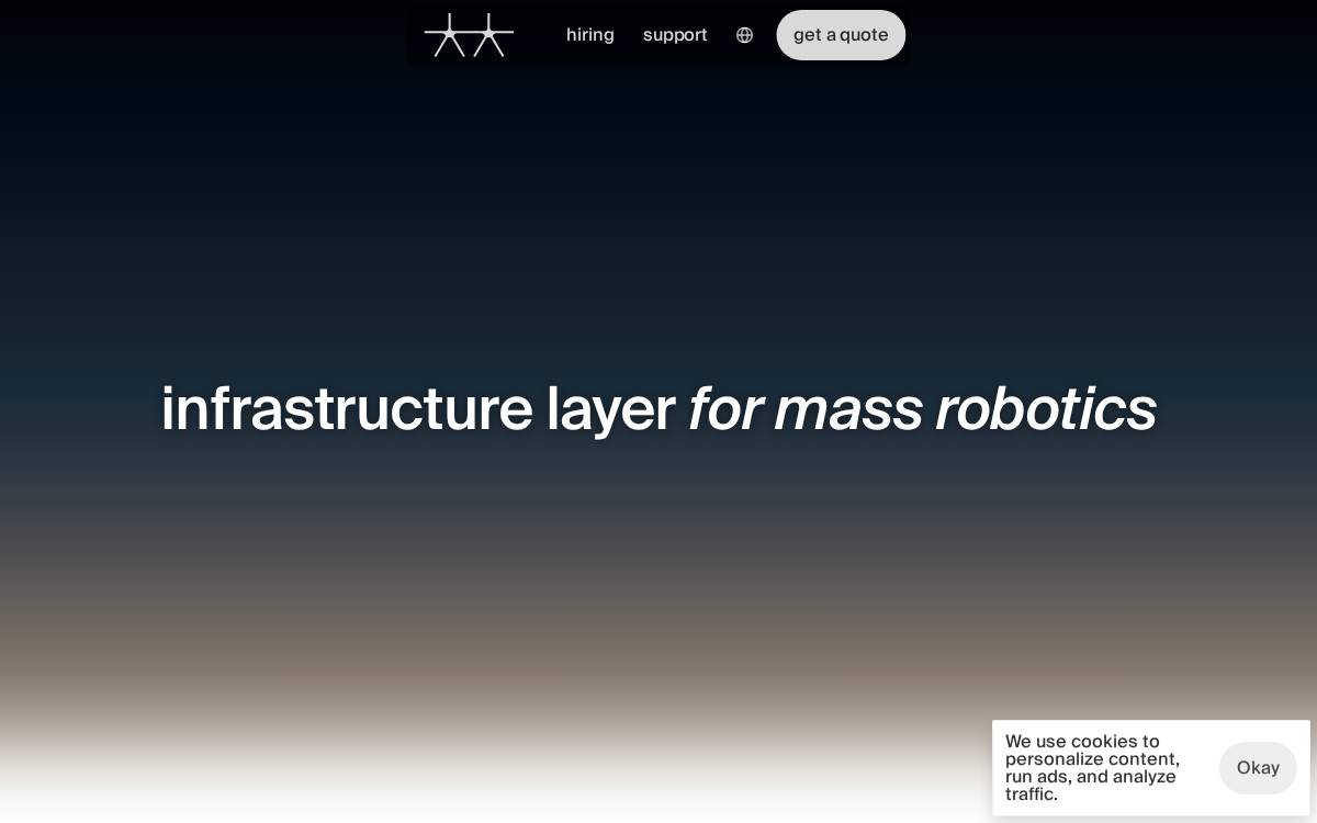 Ark Robotics website preview