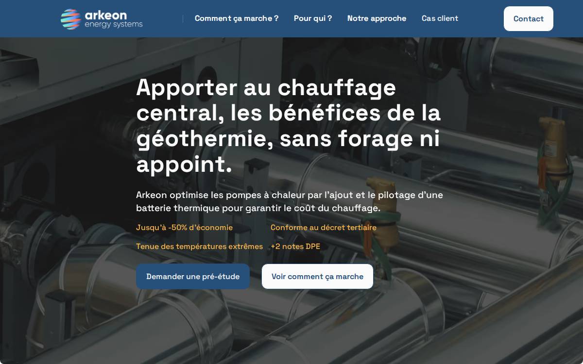 Arkeon Energy website preview