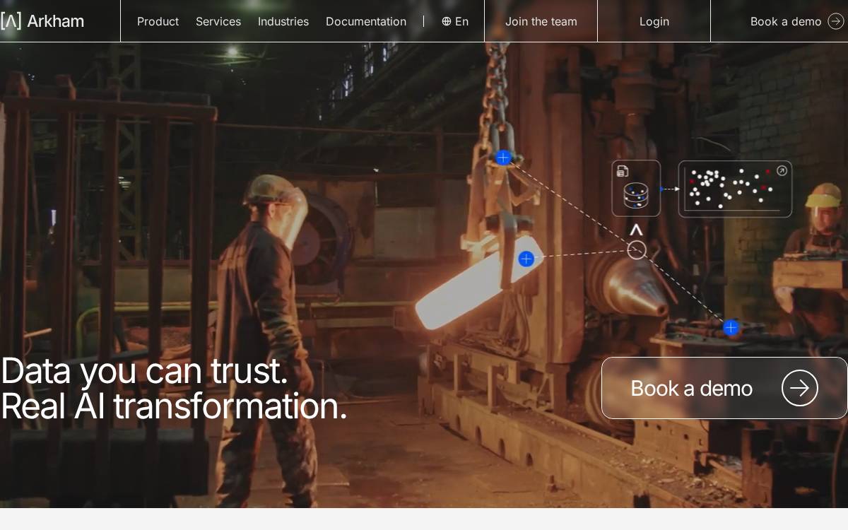 Arkham website preview