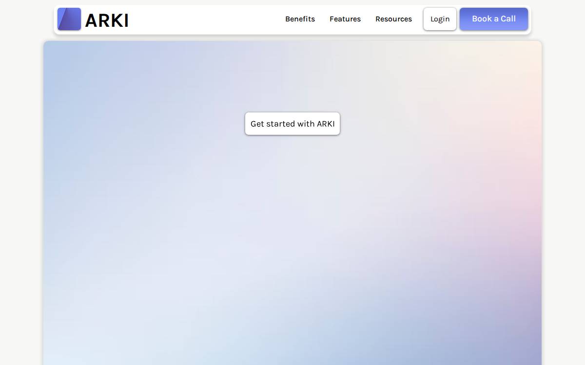 ARKI website preview