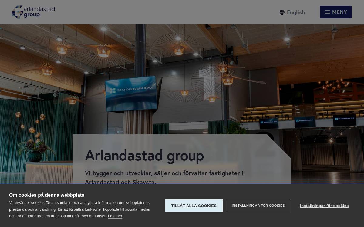 Arlandastad Group website preview