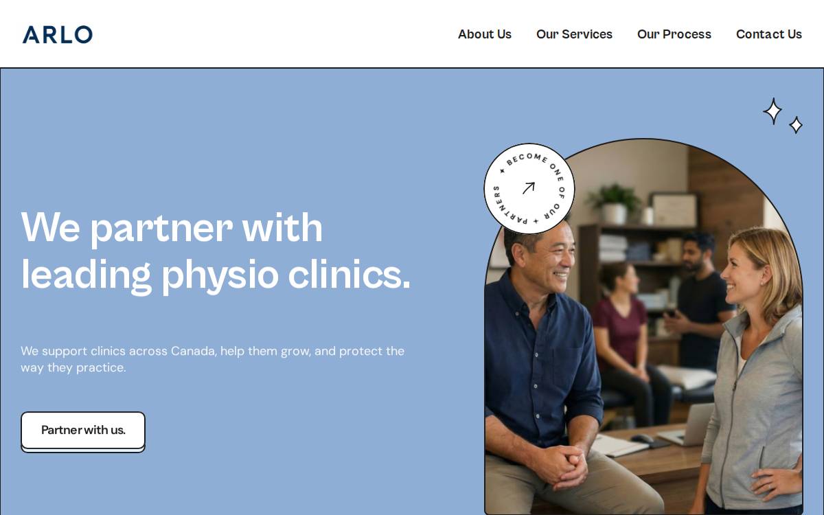 Arlo website preview