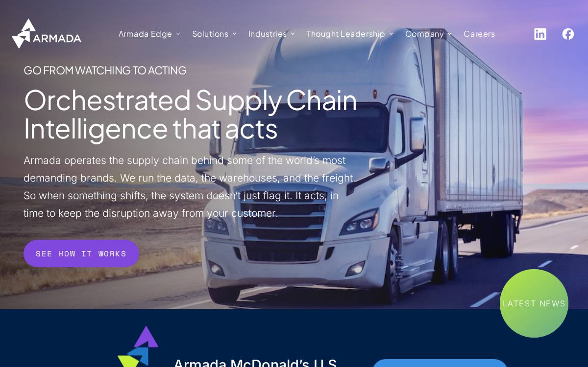 Armada website preview