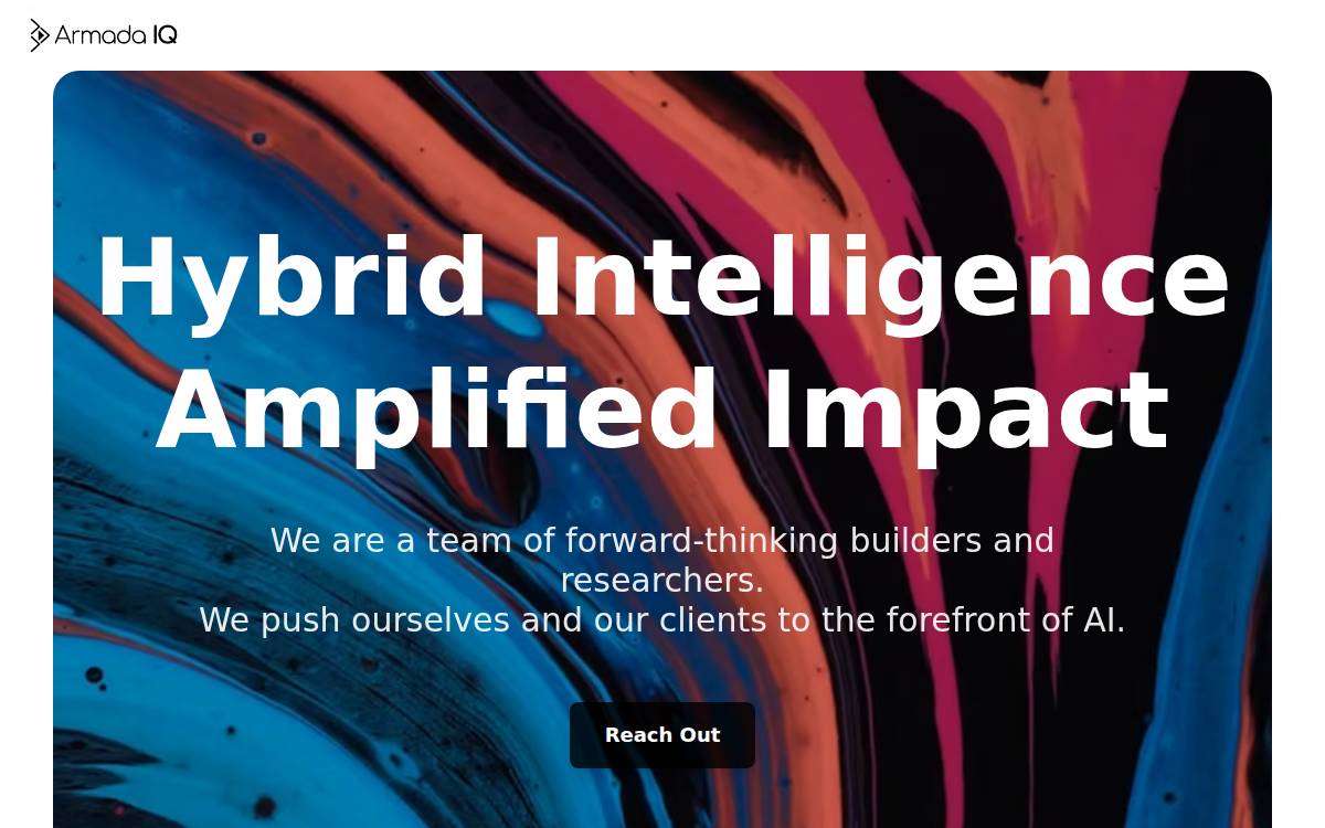 Armada IQ website preview