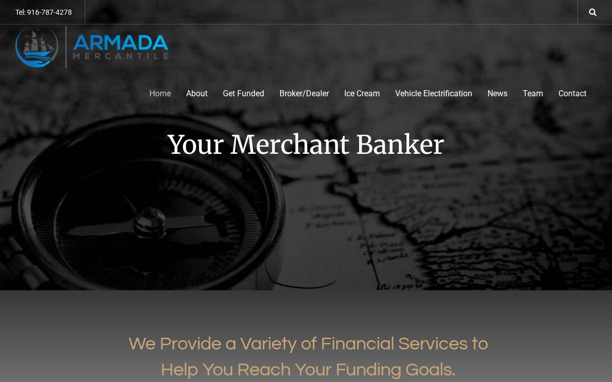 Armada Mercantile website preview