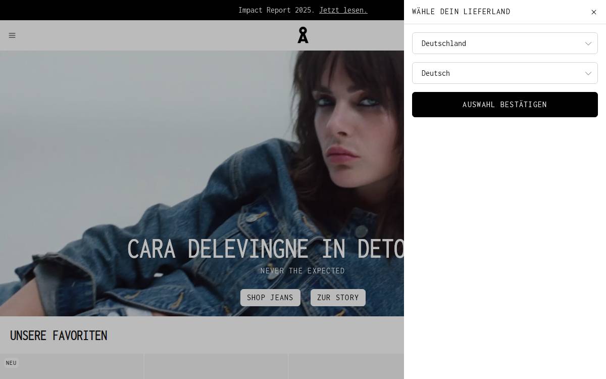 Armedangels website preview