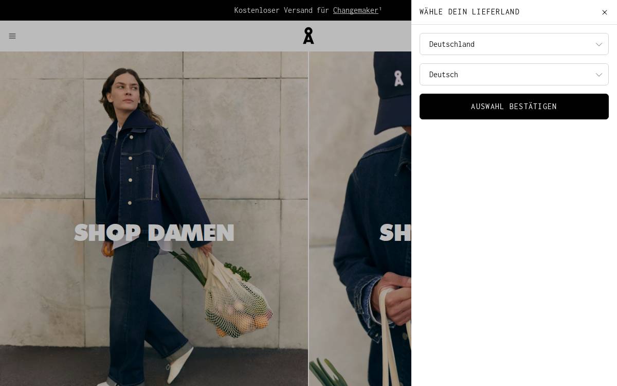 Armedangels website preview