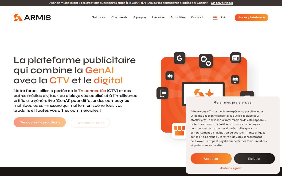 Armis website preview