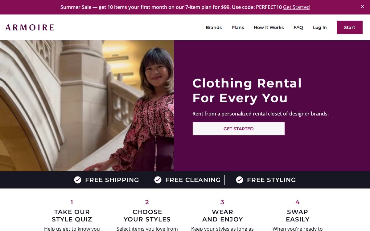 Armoire website preview