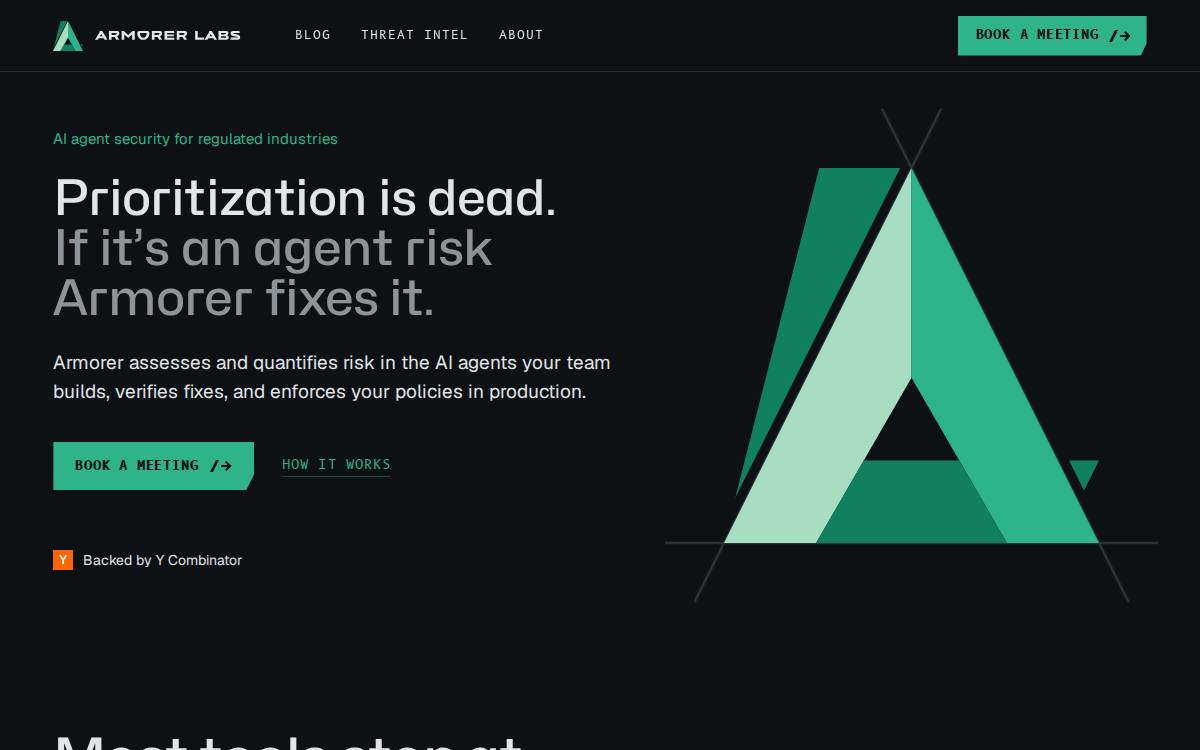 Armorer Labs website preview