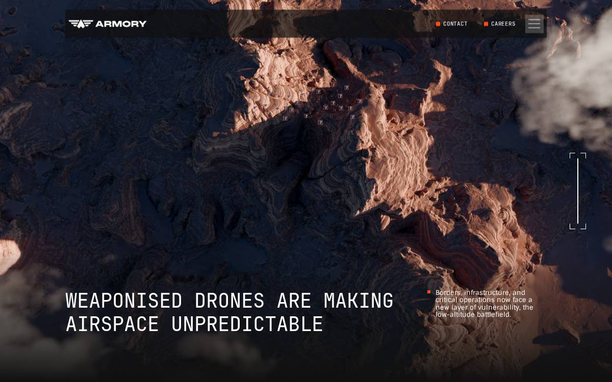 Armory website preview