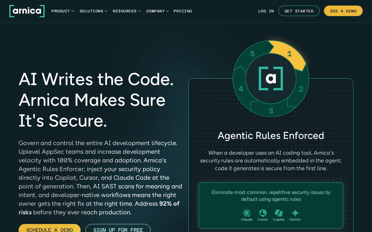 Arnica website preview