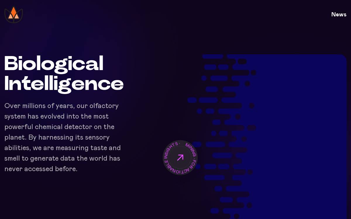 Aromyx website preview