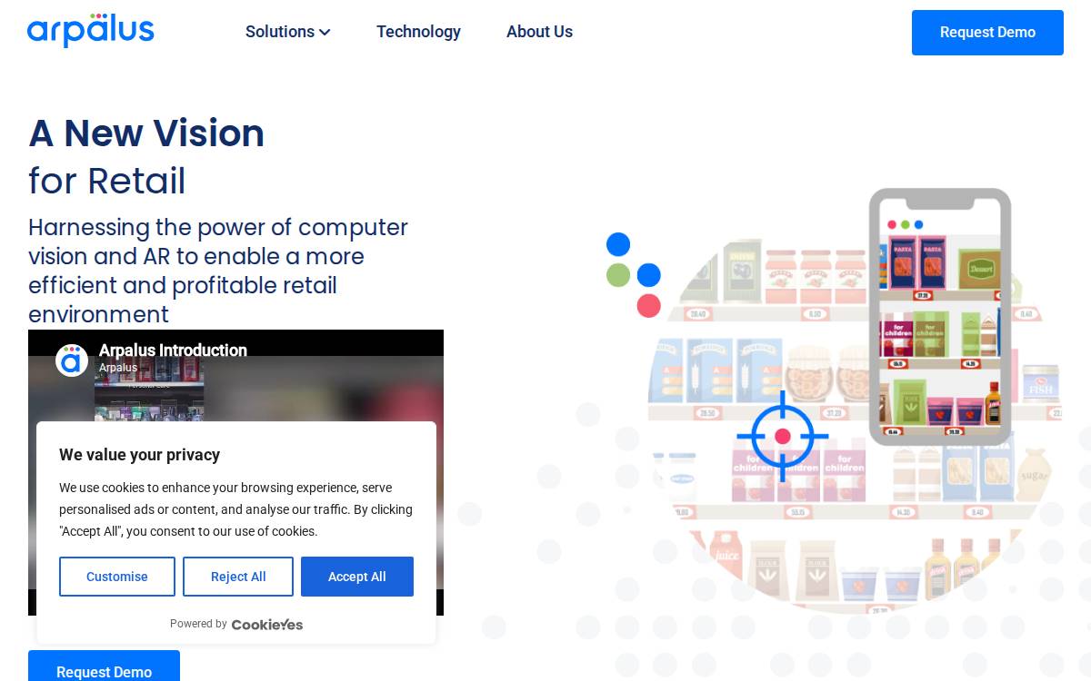ARpalus website preview