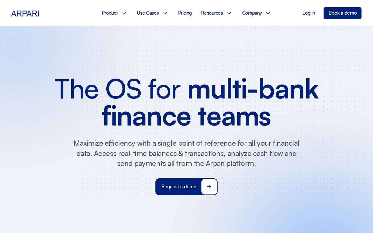 Arpari website preview