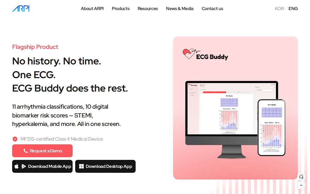 Arpi website preview