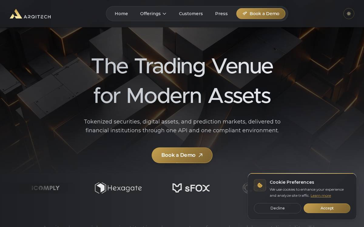 Arqitech website preview