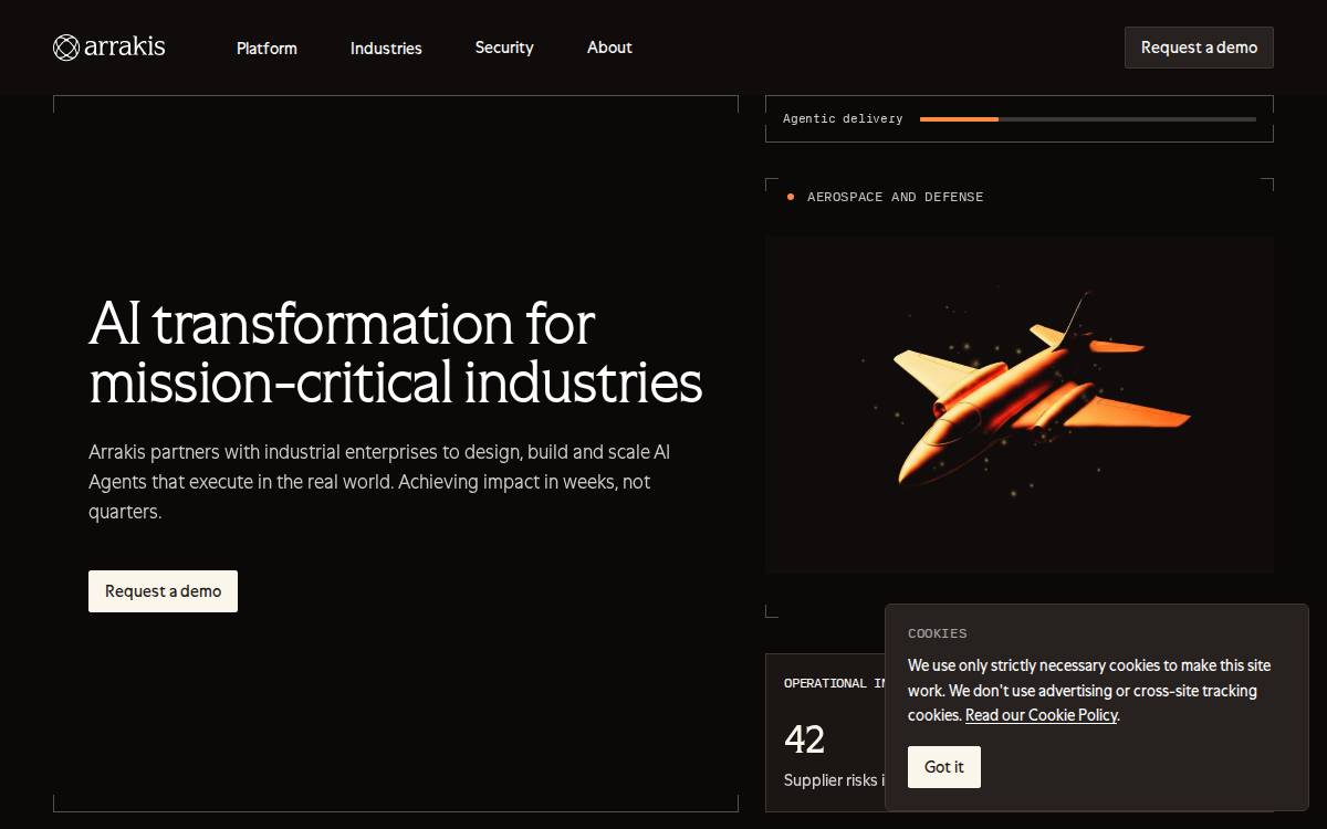 Arrakis website preview