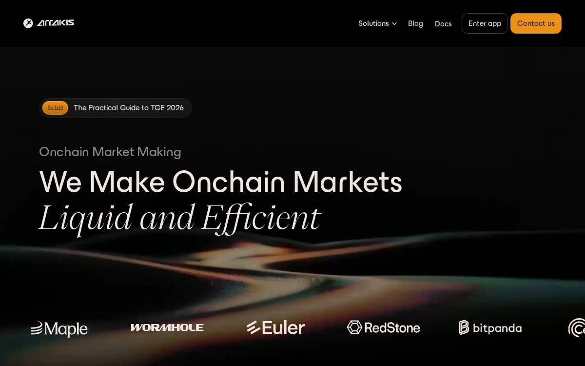 Arrakis website preview