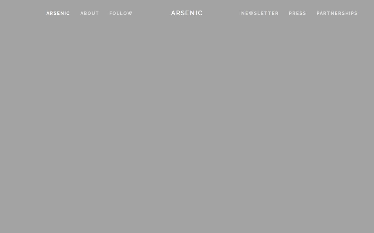 Arsenic website preview