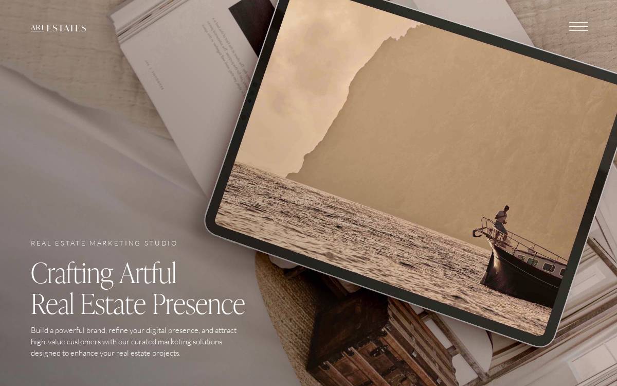 ART ESTATES website preview
