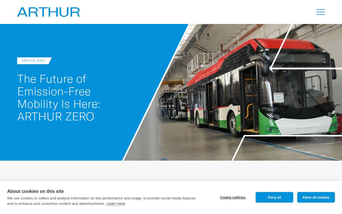 Arthur Bus website preview