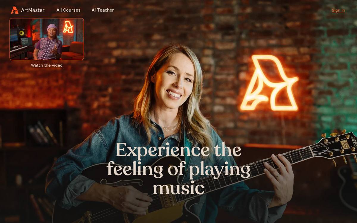 Artie website preview