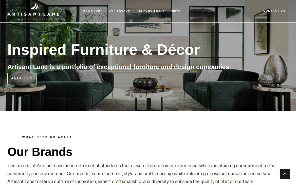 Artisant Lane website preview