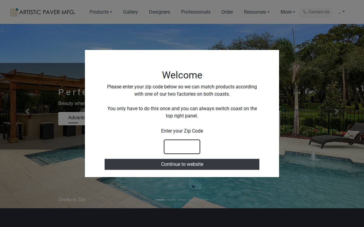 Artistic website preview