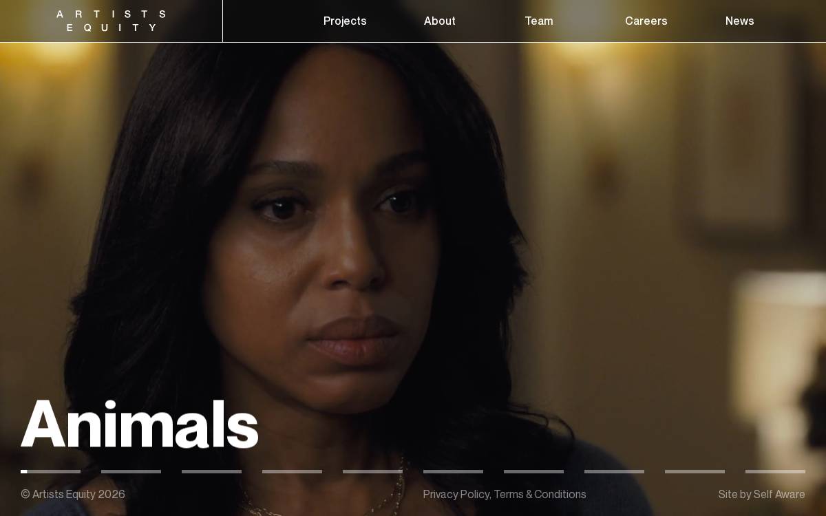 Artists Equity website preview