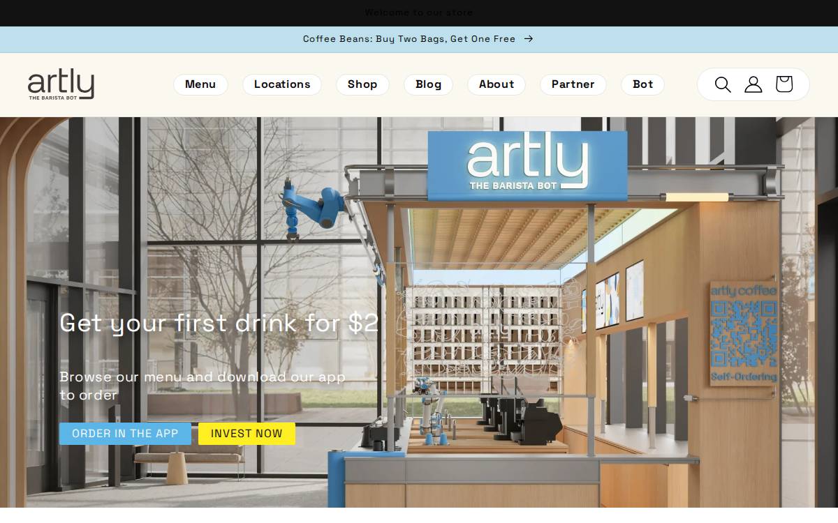 Artly website preview