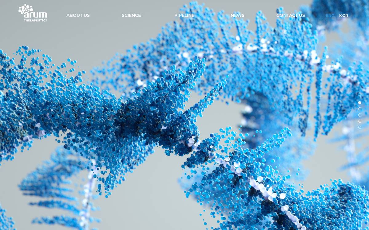 Arum Therapeutics website preview