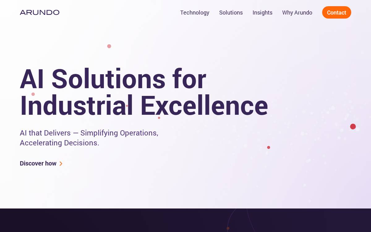 Arundo website preview