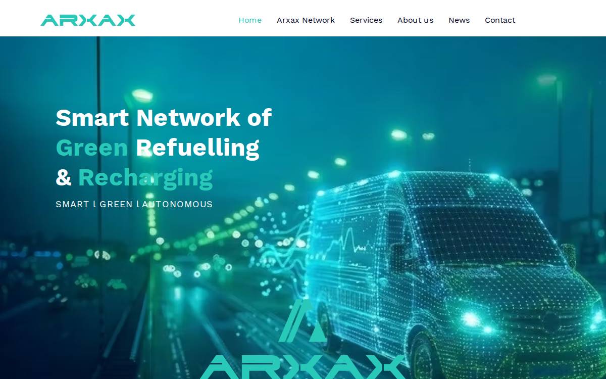 Arxax website preview