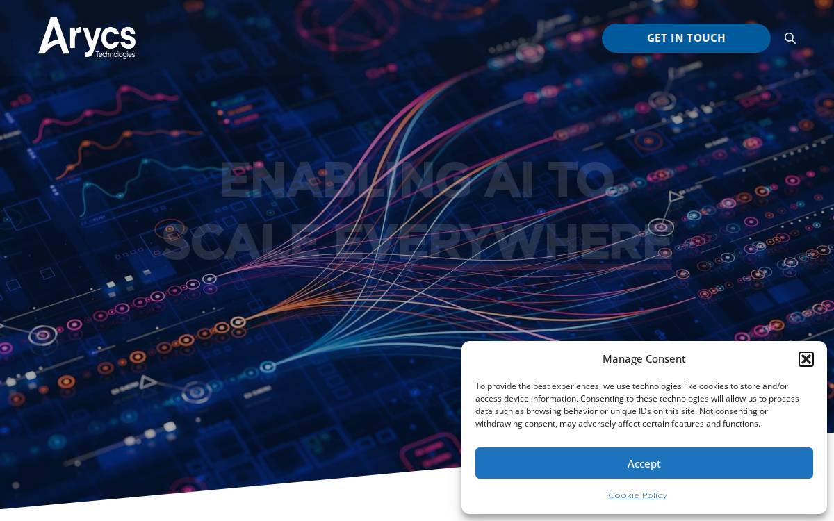 Arycs Tech website preview