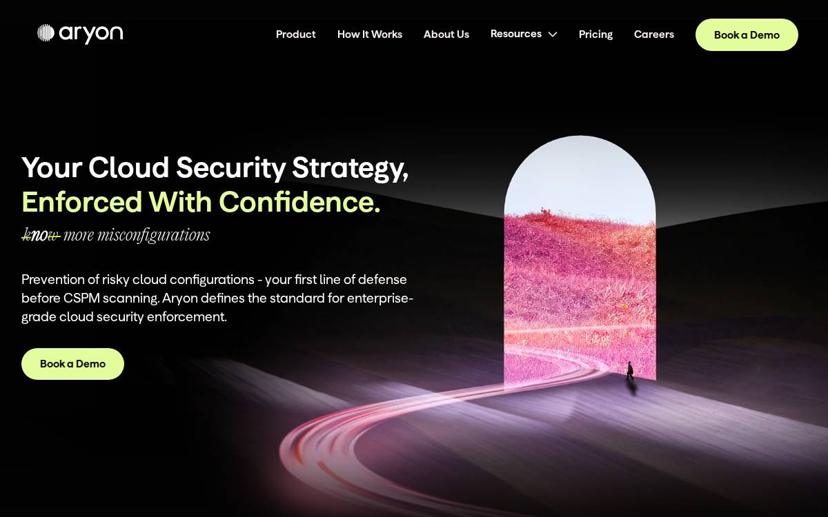 Aryon website preview