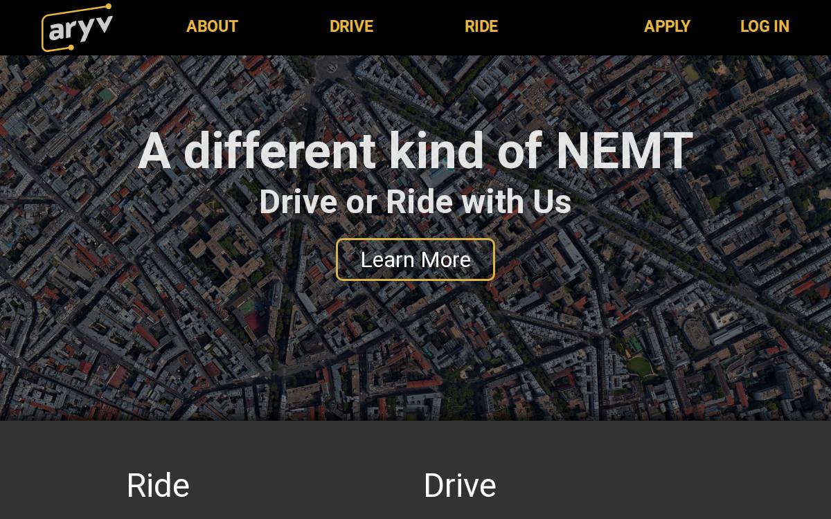 Aryv website preview